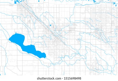 Rich detailed vector area map of Nampa, Idaho, USA. Map template for home decor.