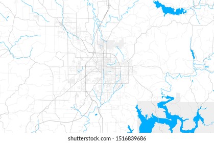 Rich detailed vector area map of Bloomington, Indiana, USA. Map template for home decor.