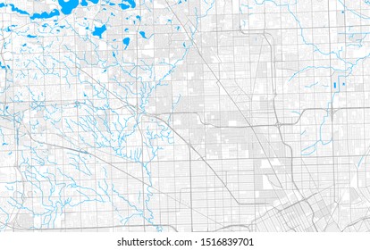 Rich detailed vector area map of Southfield, Michigan, USA. Map template for home decor.