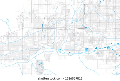 Rich detailed vector area map of Goodyear, Arizona, USA. Map template for home decor.