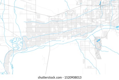 Rich detailed vector area map of Buckeye, Arizona, USA. Map template for home decor.