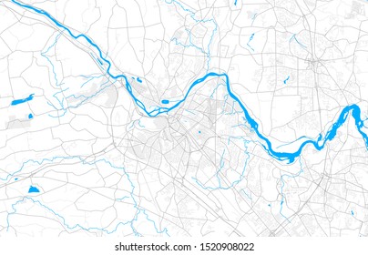 Rich detailed vector area map of Schenectady, New York, USA. Map template for home decor.