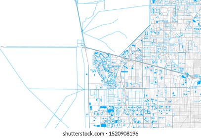 Rich detailed vector area map of Weston, Florida, USA. Map template for home decor.