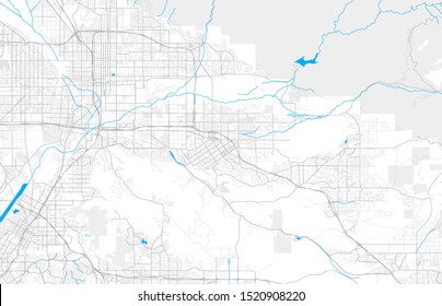 Rich Detailed Vector Area Map Redlands Stock Vector (Royalty Free ...