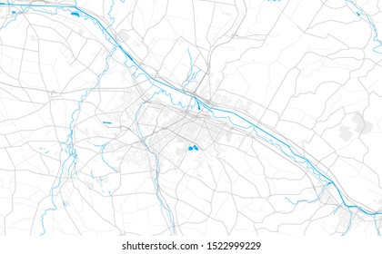 Rich detailed vector area map of Utica, New York, USA. Map template for home decor.