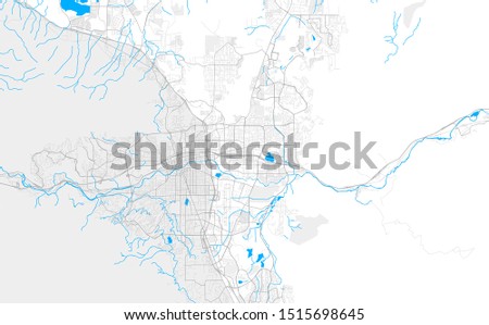 Rich detailed vector area map of Sparks, Nevada, USA. Map template for home decor.