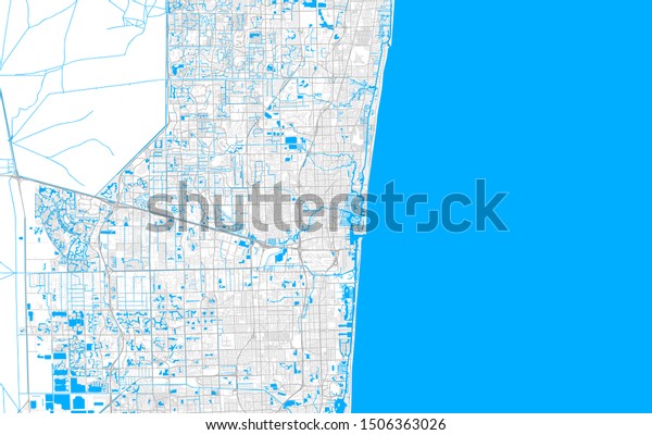 Rich Detailed Vector Area Map Fort Stock Vector Royalty Free