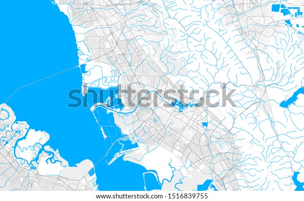 Rich Detailed Vector Area Map Union Stock Vector Royalty Free
