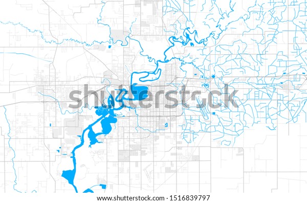 Rich Detailed Vector Area Map Lake Stock Vector Royalty Free 1516839797