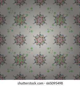 Rich ethnic striped seamless pattern geometric design. Mandala style. Colored mandala on background. Vector illustration.