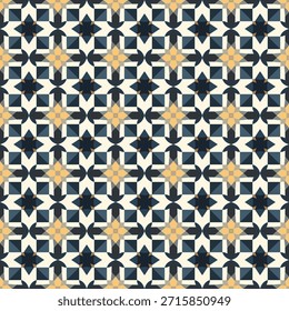 Ein reiches, florales geometrisches Muster, das von traditionellen islamischen Fliesenmotiven inspiriert ist. Ideal für Textildrucke, Verpackungen, Schreibwaren und dekorative Designs mit Ramadan-Thema.