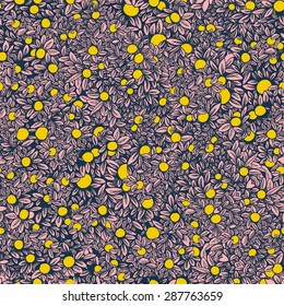 Rich fruit garden tree - vector seamless pattern
