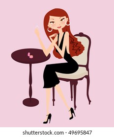  Rich girl with ring