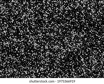 Rich Gold, Silver Glitter, Sparkles, Gradient Stars Confetti. Sparkling Winter Glitter. Gold, Silver VIP Flying Stars Confetti. Sparkling Elegant New Year Christmas Garland Vector Background.