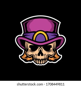 rich hat skull for commercial use