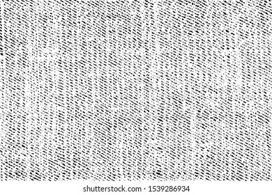Rich, heavy fabric texture. Vector texture of weaving cloth. Grunge background. Abstract halftone vector illustration. Overlay for interesting effect and depth. Black isolated on white background.