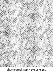 Rich, heavy fabric texture. Vector texture of weaving cloth. Grunge background. Abstract halftone vector illustration. Overlay for interesting effect and depth. Black isolated on white background.