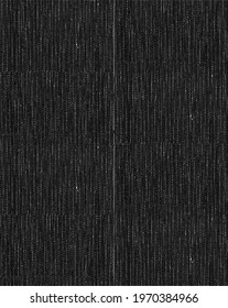 Rich, heavy fabric texture. Vector texture of weaving cloth. Grunge background. Abstract halftone vector illustration. Overlay for interesting effect and depth. Black isolated on white background.