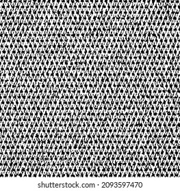 Rich, heavy fabric texture. Vector texture of weaving cloth. Grunge background. Abstract halftone vector illustration. Overlay for interesting effect and depth. Black isolated on white background.