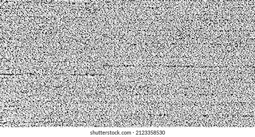 Rich, heavy fabric texture. Vector texture of weaving cloth. Grunge background. Abstract halftone vector illustration. Overlay for interesting effect and depth. Black isolated on white background.