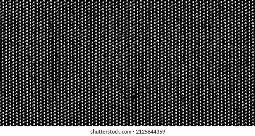 Rich, heavy fabric texture. Vector texture of weaving cloth. Grunge background. Abstract halftone vector illustration. Overlay for interesting effect and depth. Black isolated on white background.