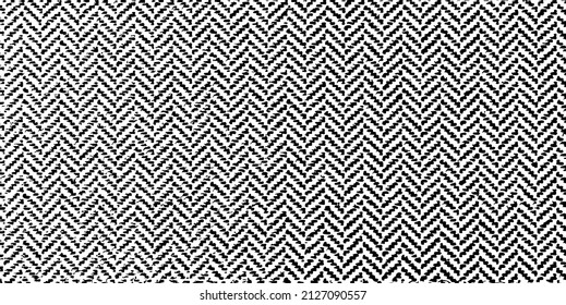 Rich, heavy fabric texture. Vector texture of weaving cloth. Grunge background. Abstract halftone vector illustration. Overlay for interesting effect and depth. Black isolated on white background.