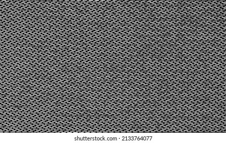 Rich, heavy fabric texture. Vector texture of weaving cloth. Grunge background. Abstract halftone vector illustration. Overlay for interesting effect and depth. Black isolated on white background.