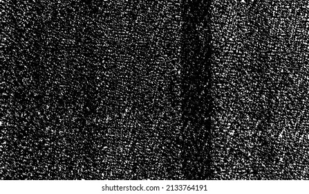 Rich, heavy fabric texture. Vector texture of weaving cloth. Grunge background. Abstract halftone vector illustration. Overlay for interesting effect and depth. Black isolated on white background.