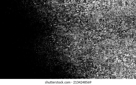 Rich, heavy fabric texture. Vector texture of weaving cloth. Grunge background. Abstract halftone vector illustration. Overlay for interesting effect and depth. Black isolated on white background.
