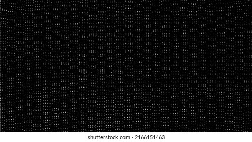 Reiche, schwere Stoffstruktur. Vektorstruktur von Webtuch. brüchiger Hintergrund. Abstrakte Halbtonvektorgrafik. Overlay für interessante Wirkung und Tiefe. Schwarz einzeln auf weißem Hintergrund.
