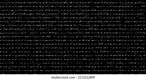 Textura rica y pesada de tela. Textura vectorial del tejido. Borde de fondo. Ilustración del vector de medio tono abstracto. Superposición para el efecto interesante y la profundidad. Negro aislado sobre fondo blanco.