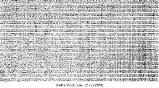 Rich, heavy fabric texture. Vector texture of weaving cloth. Grunge background. Abstract halftone vector illustration. Overlay for interesting effect and depth. Black isolated on white background.