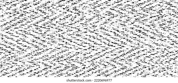 Rich, heavy fabric texture. Vector texture of weaving cloth. Grunge background. Abstract halftone vector illustration. Overlay for interesting effect and depth. Black isolated on white background.