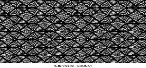 Rich, heavy fabric texture. Vector texture of weaving cloth. Grunge background. Abstract halftone vector illustration. Overlay for interesting effect and depth. Black isolated on white background.