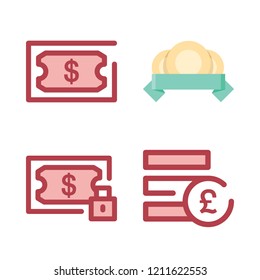 rich icon set. vector set about money, coins and pound sterling icons set.
