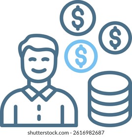 Rich Line Two Colour Icon