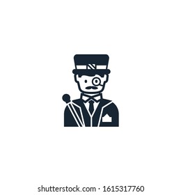 rich man creative icon. From Casino icons collection. Isolated rich man sign on white background