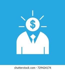 rich man icon vector
