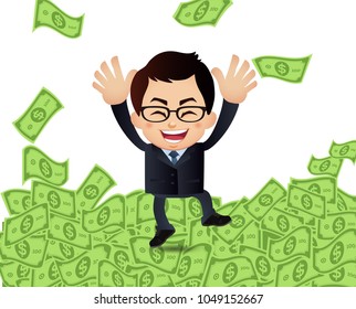 Rich man illustration
