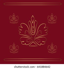 Rich pattern. Vector background.