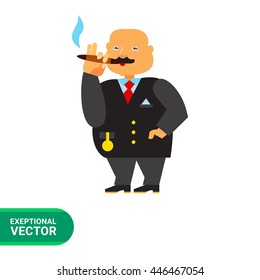 Rich Person Vector Icon