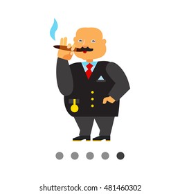 Rich Person Vector Icon