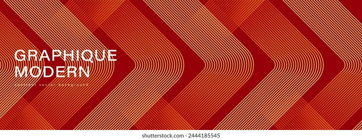 Rich red abstract vector background with geometric elements and lines. Arrows, speed, movement, growth, advancement, acceleration.