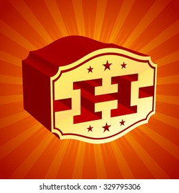 rich shining original 3d vector only writing as tag template on shiny bright radial rays scene texture conceptual background scene red orange rich unusual mark marketing gold letterpress capital banne