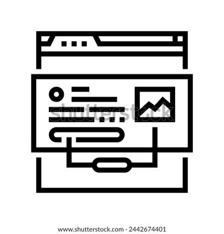 rich snippets seo line icon vector. rich snippets seo sign. isolated contour symbol black illustration