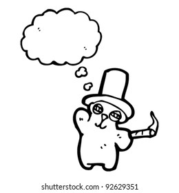 rich teddy bear cartoon
