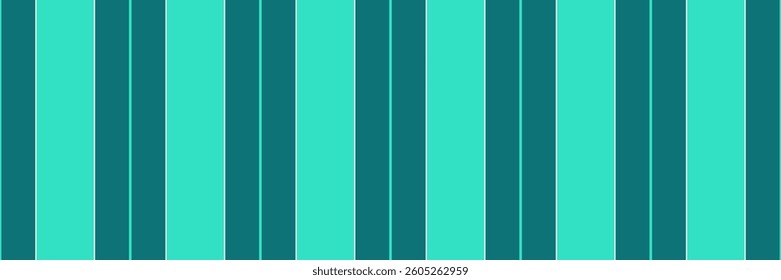 Rich texture vertical textile, stroke seamless lines background. Product stripe vector pattern fabric in teal and cyan colors palette.
