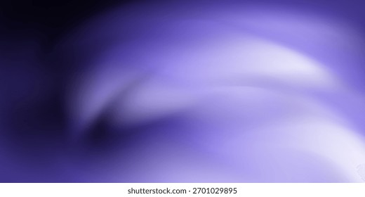 Ein reichhaltiger und lebendiger abstrakter Netzverlauf mit einem sanften Übergang von violetten, weißen und schwarzen Farben. Die sanften Kurven und das subtile Rauschen schaffen ein organisches Gefühl.