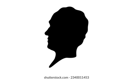 Richard Trevithick silhouette, high quality vector