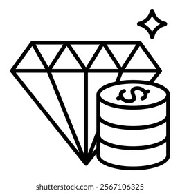 Riches Icon Element For Design